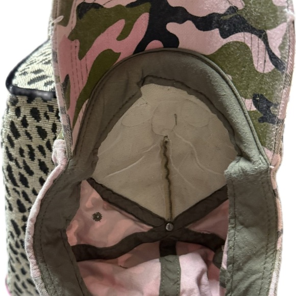 Embellished Rhinestone Bling Camouflage Cap, OSFA, Velcro back, preowned - Picture 8 of 9